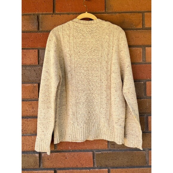 Marisa Christina Cable Knit Sweater Talbots Silk Wool VTG |‎ Cream | Size Medium - Picture 2 of 16